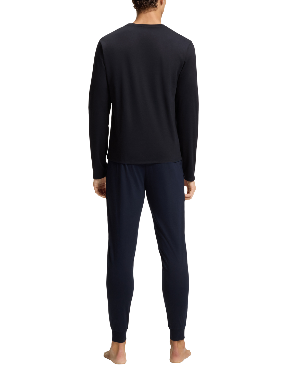 Product image 2 of 5, which shows BOSS Cotton Logo Pyjama Set, Dark Blue, L