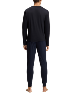 BOSS Cotton Logo Pyjama Set - view 2, Dark Blue