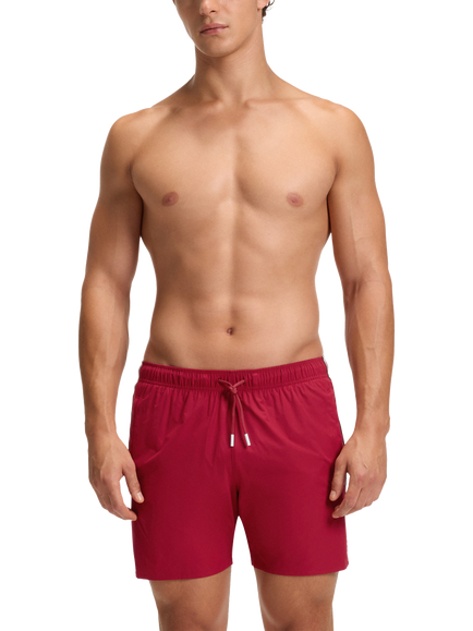 BOSS Drawstring Swim Shorts, Medium Red, Medium Red