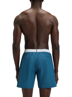 HUGO BOSS BOSS Drawstring Swim Shorts, Open Blue - view 2, Open Blue