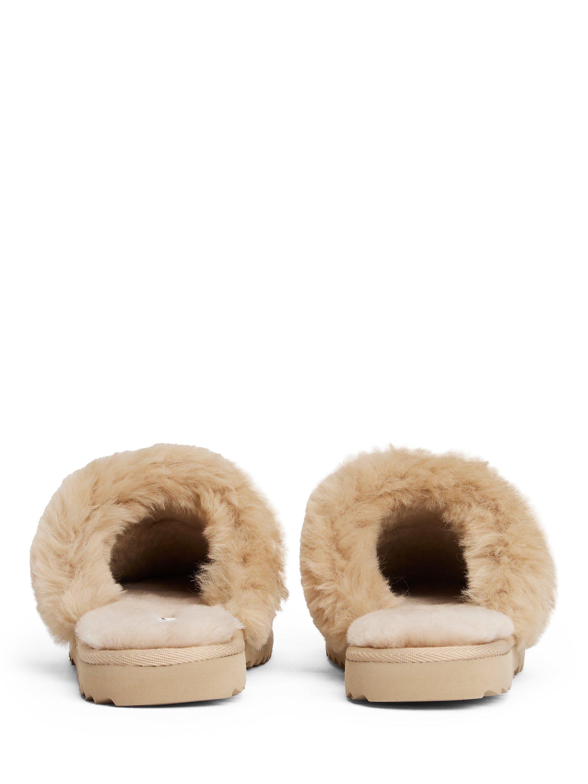 Product image 4 of 4, which shows Tommy Hilfiger Shearling Slippers, Horseradish, 2