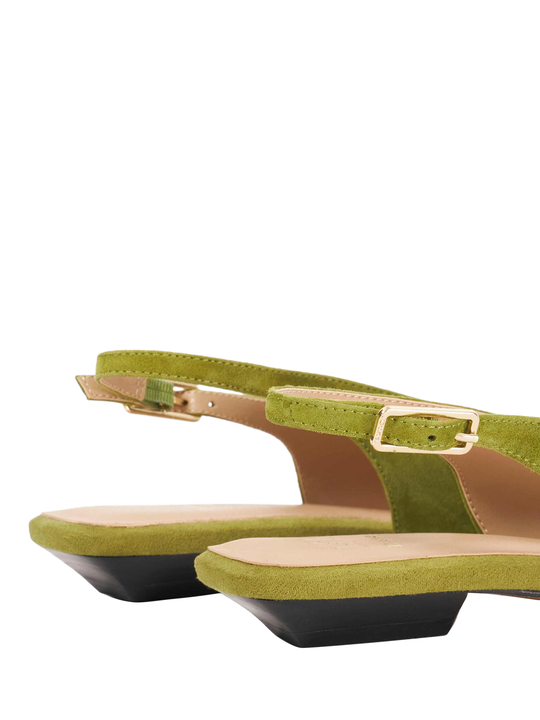 Product image 5 of 5, which shows Dune Hostess Suede Slingback Court Shoes, Green, EU36