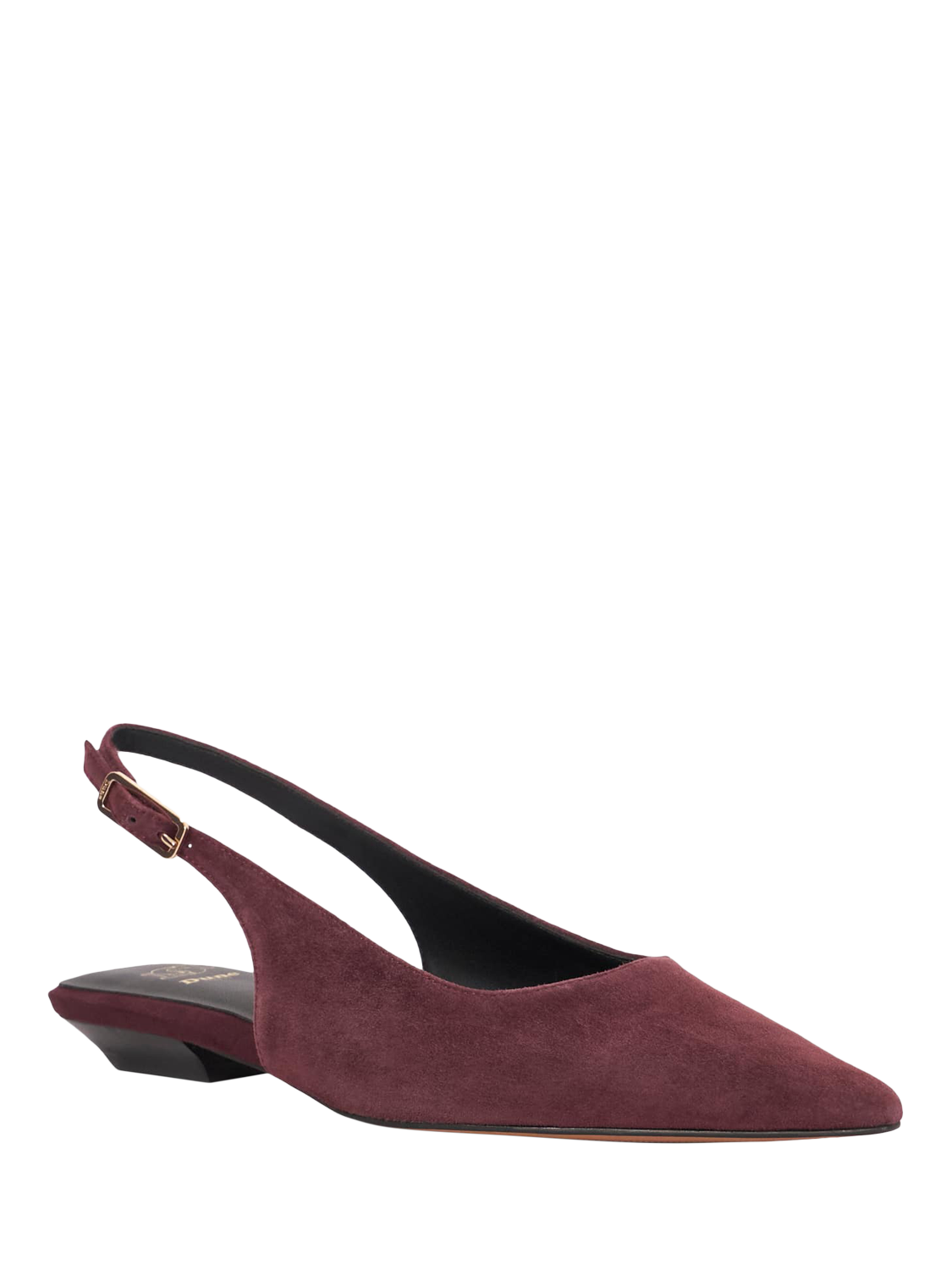 Product image 4 of 6, which shows Dune Hostess Suede Slingback Court Shoes, Purple, EU36