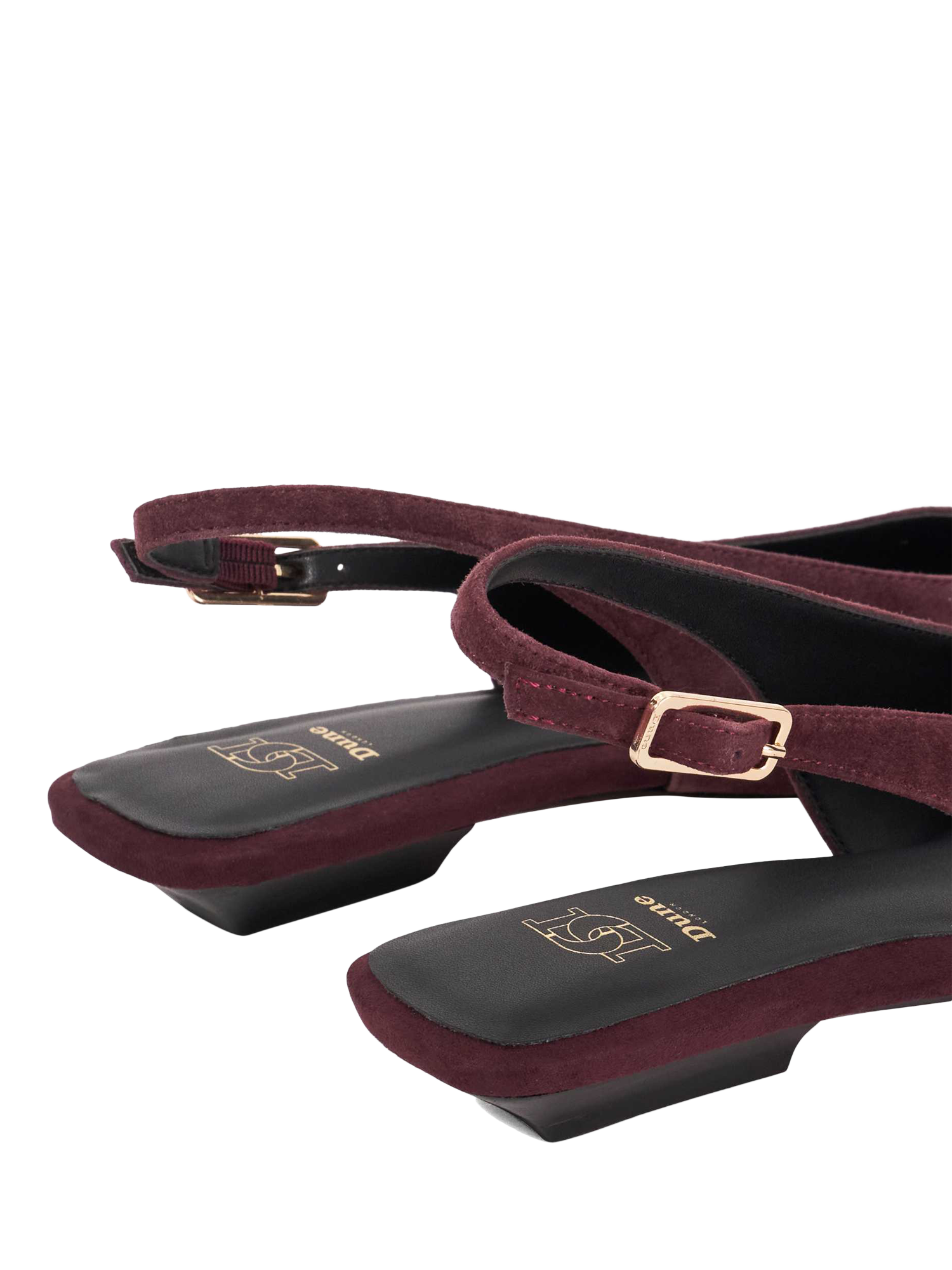 Product image 6 of 6, which shows Dune Hostess Suede Slingback Court Shoes, Purple, EU36