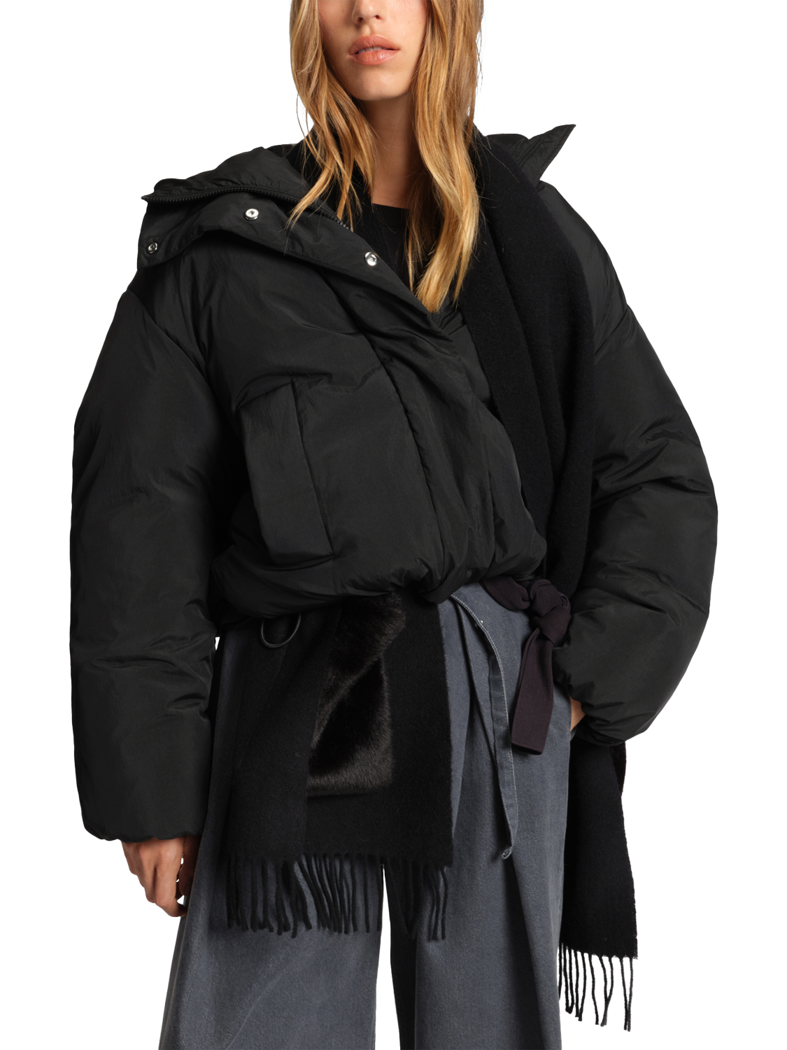 Product image 1 of 6, which shows HUGO BOSS BOSS Puffer Jacket, Black, 8