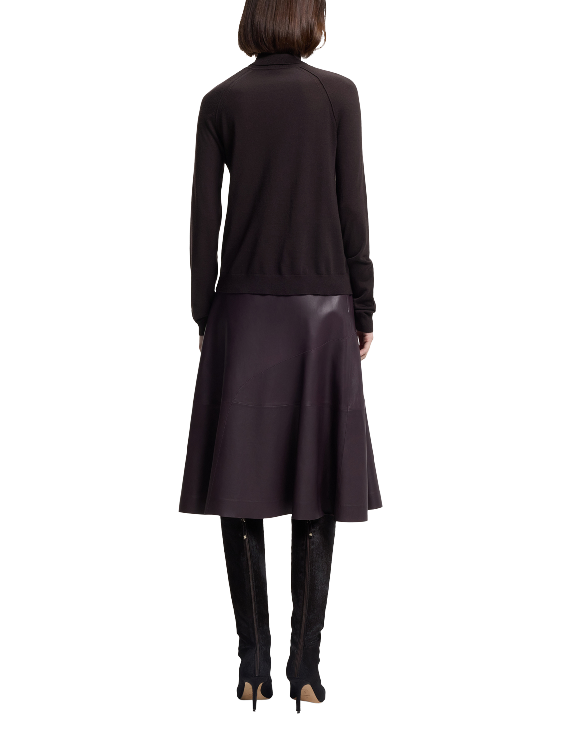 Product image 2 of 5, which shows BOSS Frizani Pure Wool Jumper, Open Purple, S