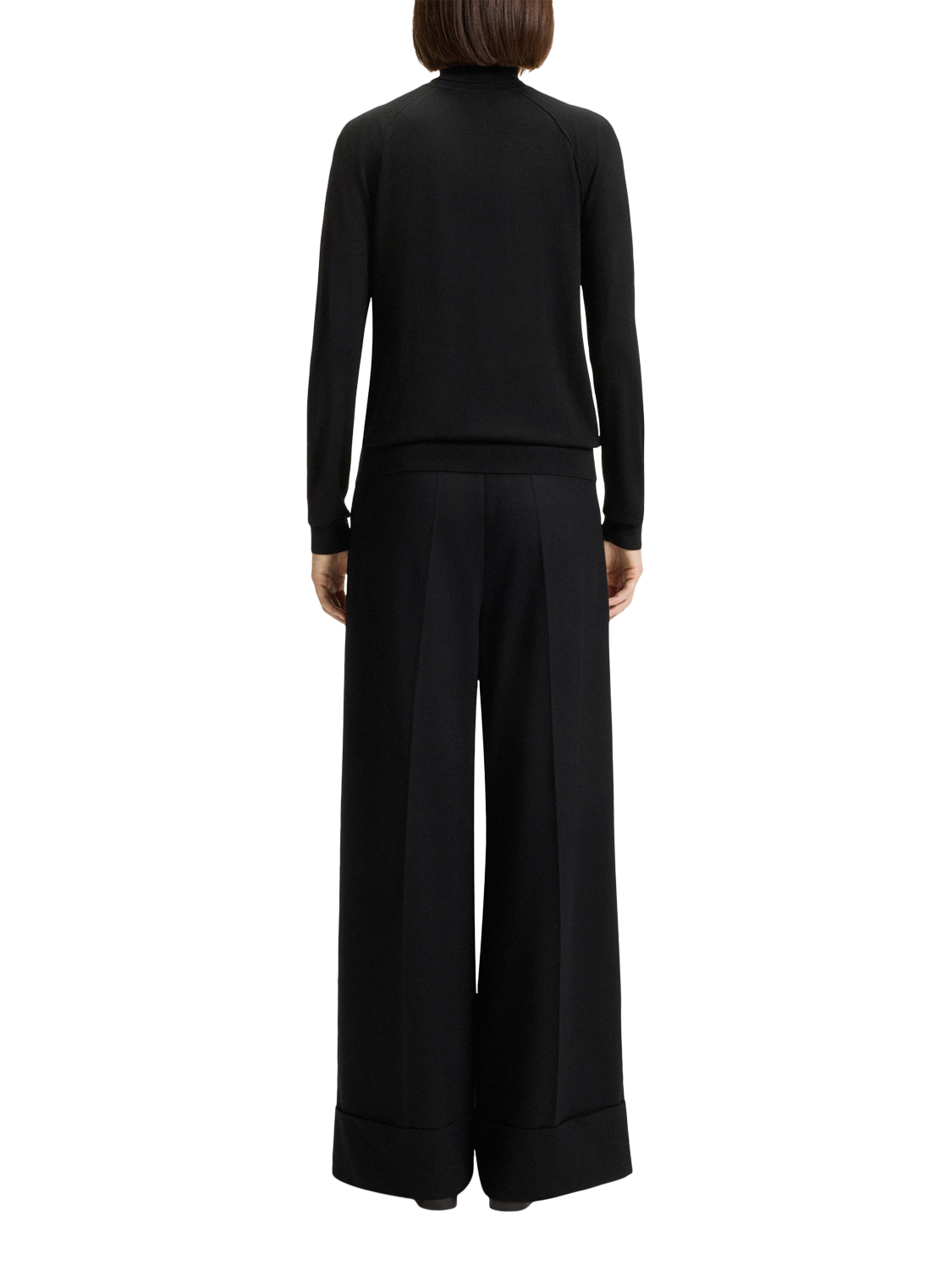 Product image 2 of 5, which shows BOSS Frizani Pure Wool Jumper, Black, XS