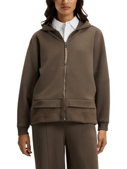 BOSS Edaree Zip Up Hoodie, Charcoal, Charcoal