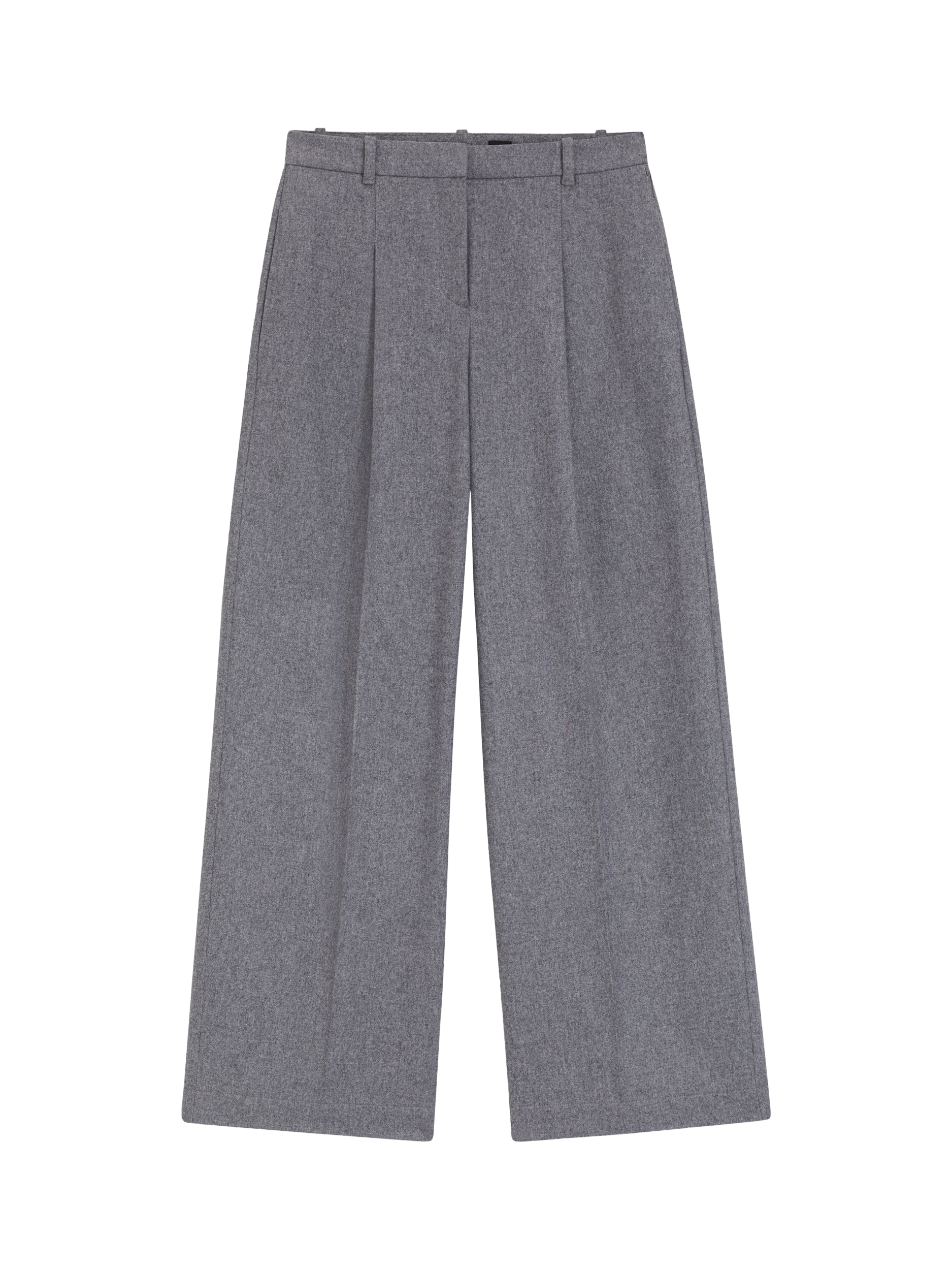 Product image 5 of 6, which shows BOSS Tiana Wool Blend Trousers, Light/Pastel Grey, 12