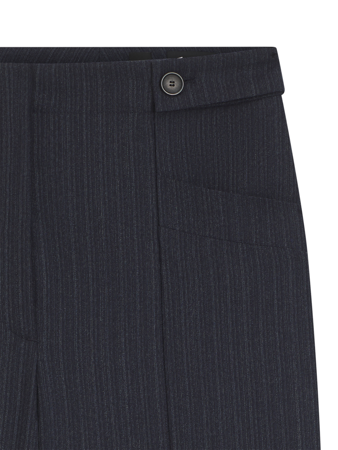 Product image 6 of 6, which shows BOSS Tupera Pinstripe Pure Wool Trousers, Open Grey, 10