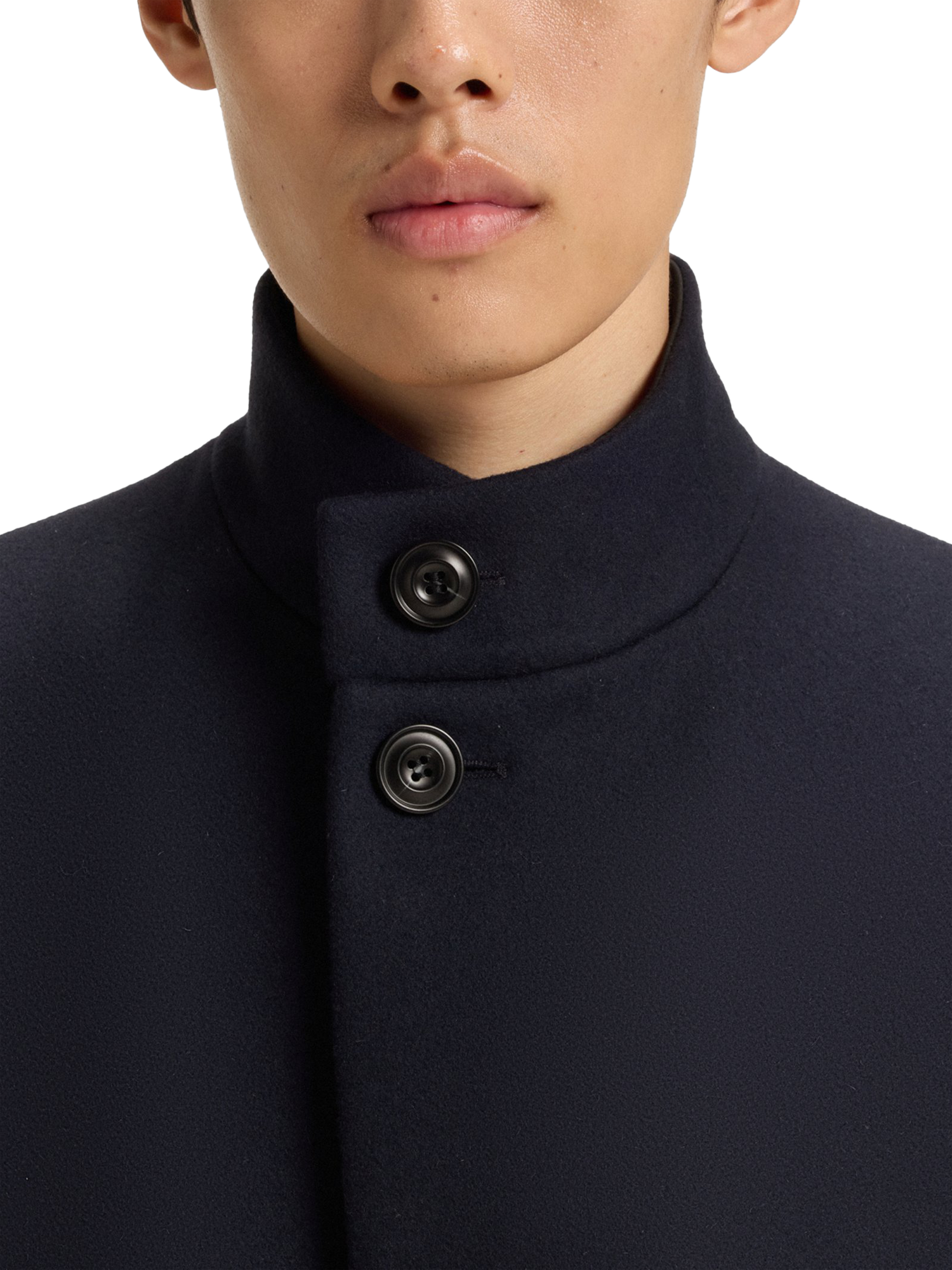Product image 6 of 6, which shows HUGO BOSS HUGO Regular Fit Wool Blend Coat, Dark Blue, 36R