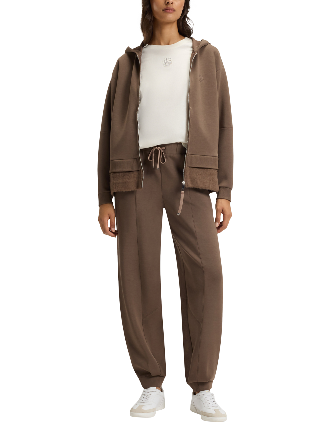 Product image 3 of 6, which shows HUGO BOSS BOSS Loose Joggers, Charcoal, S