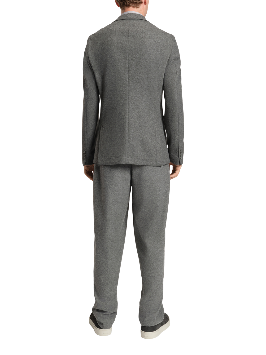 Product image 2 of 6, which shows BOSS Slim Fit Flannel Blazer, Medium Grey, 38R