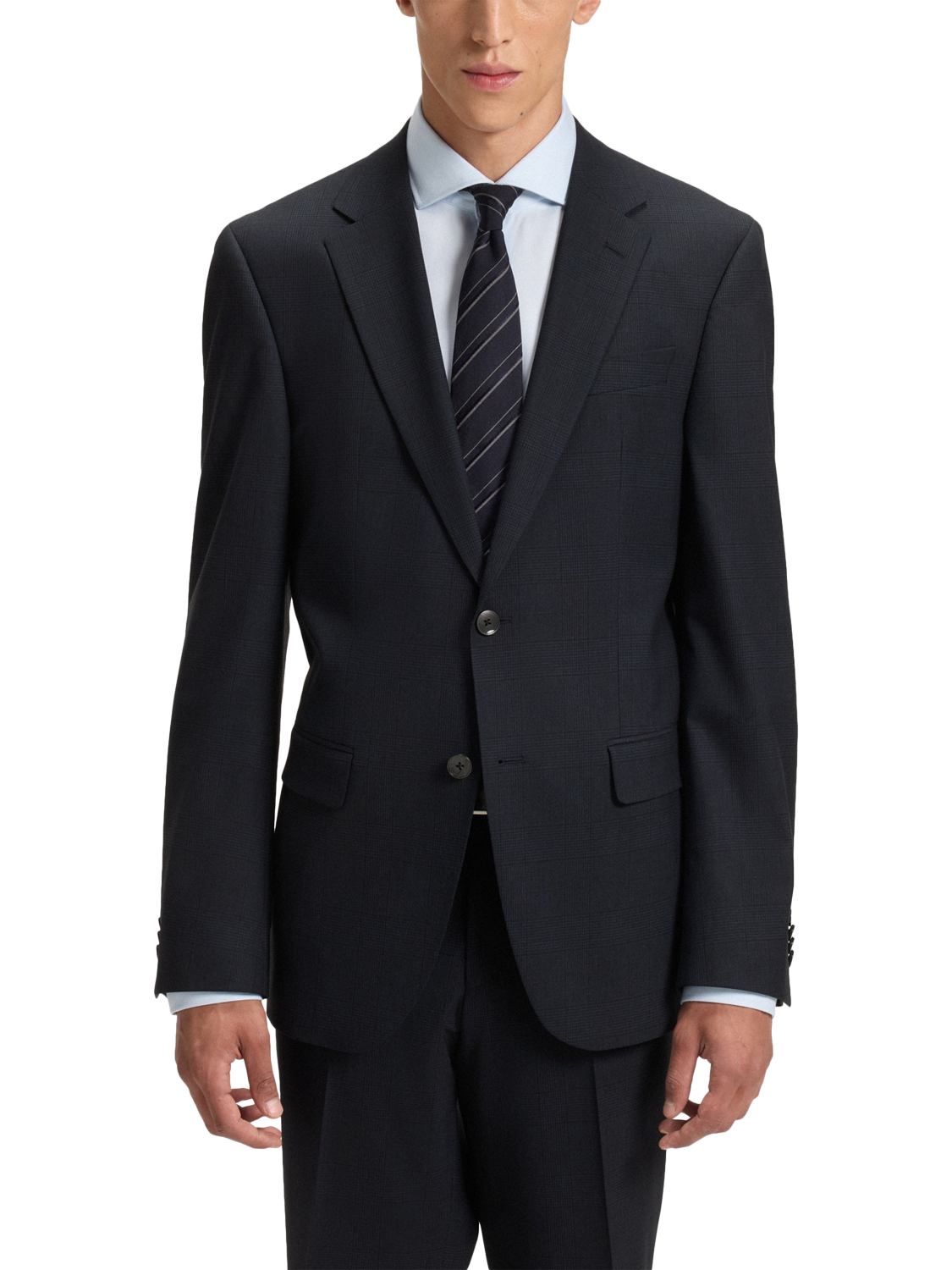 Product image 1 of 6, which shows HUGO BOSS Regular Fit Suit Jacket, Dark Blue, 38R