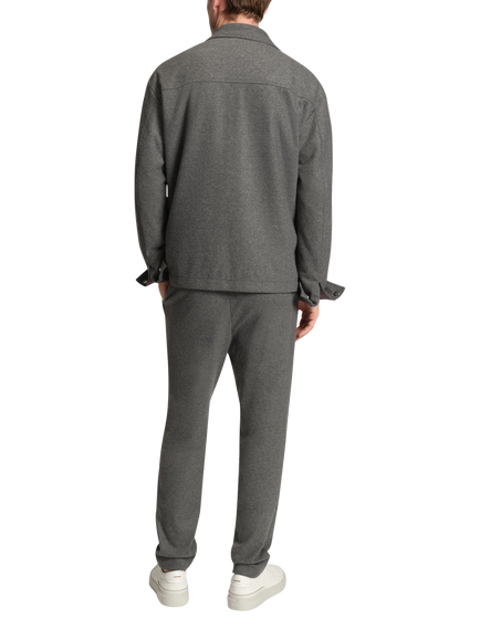 BOSS Wool Blend Tailored Casual Trousers, Grey - view 2, Grey