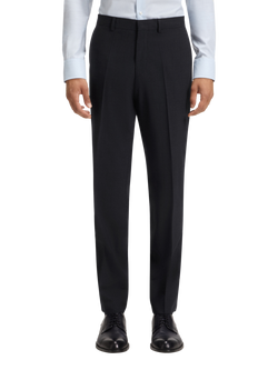 BOSS Regular Fit Wool Blend Suit Trousers, Dark Blue, Dark Blue
