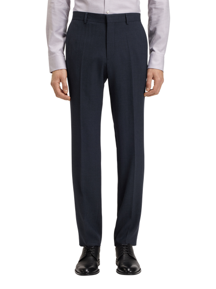 BOSS Slim Fit Wool Blend Suit Trousers, Dark Blue, Dark Blue