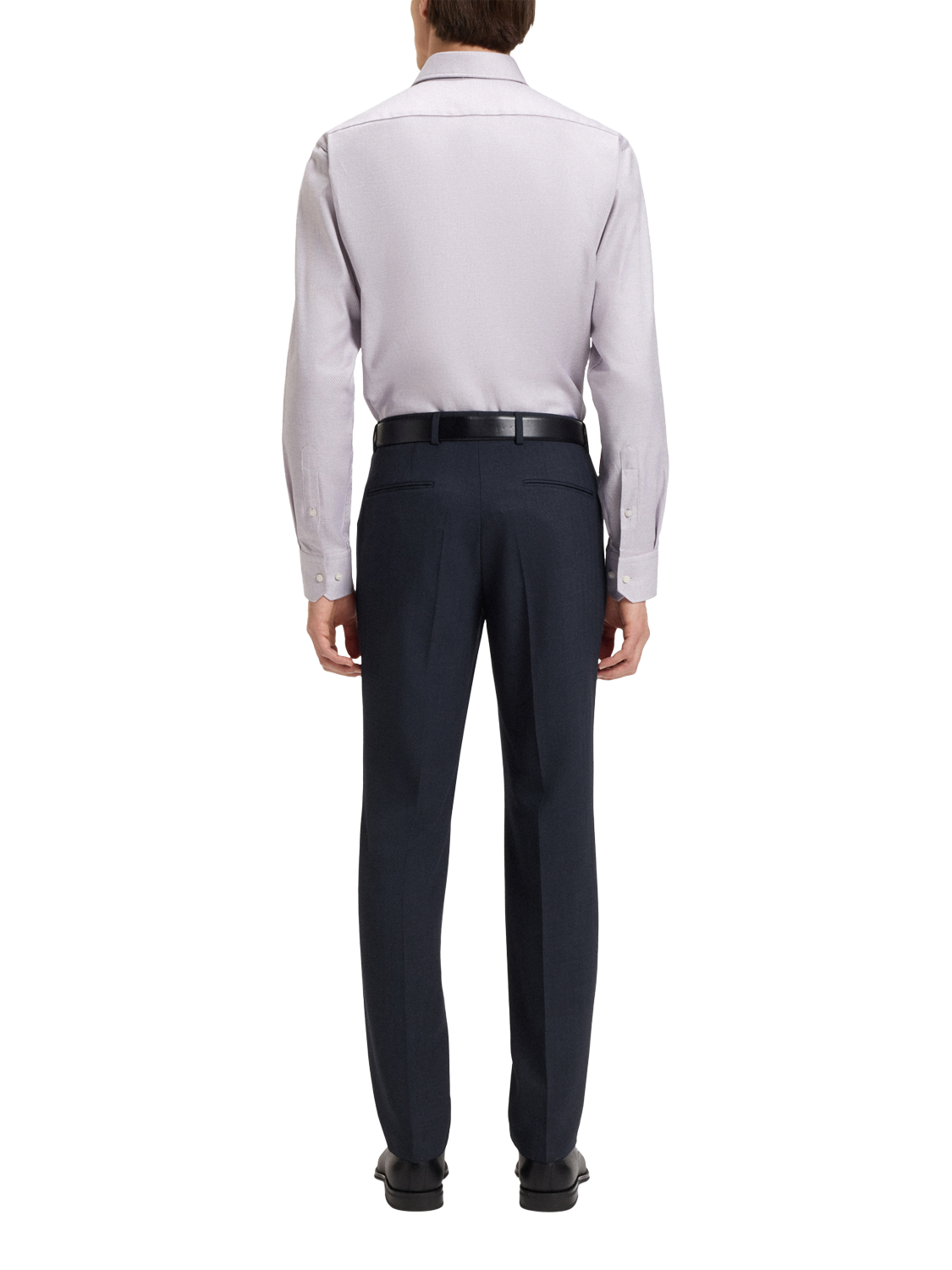 Product image 2 of 6, which shows BOSS Slim Fit Wool Blend Suit Trousers, Dark Blue, 36R