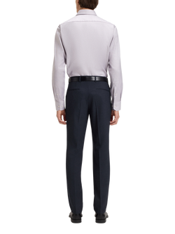 BOSS Slim Fit Wool Blend Suit Trousers, Dark Blue - view 2, Dark Blue