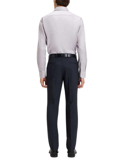BOSS Slim Fit Wool Blend Suit Trousers, Dark Blue - view 2, Dark Blue