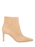 Dune London Obsessively Suede Heeled Ankle Boots, Caramel