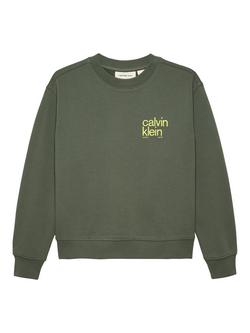 Calvin Klein Kids' Brooklyn Bridge Sweatshirt, Thyme, Thyme