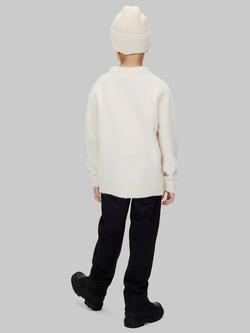 Calvin Klein Kids' Alpaca Fluffy Jumper, Whitecap Grey - view 2, Whitecap Gray