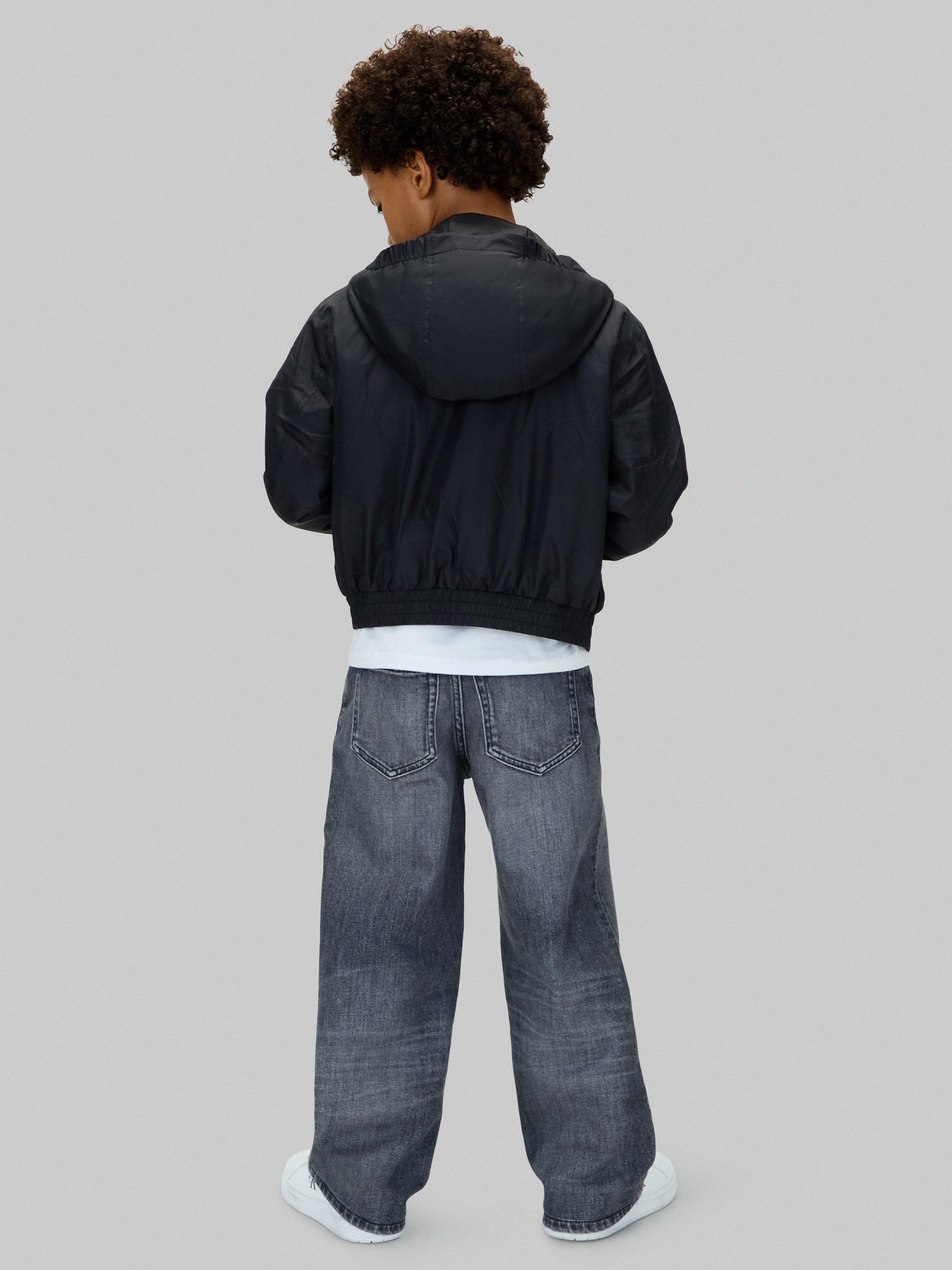 Product image 2 of 6, which shows Calvin Klein Kids' Padded Harrington Jacket, Ck Black, 4 years