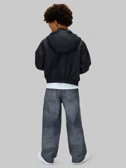 Calvin Klein Kids' Padded Harrington Jacket, Black - view 2, Ck Black