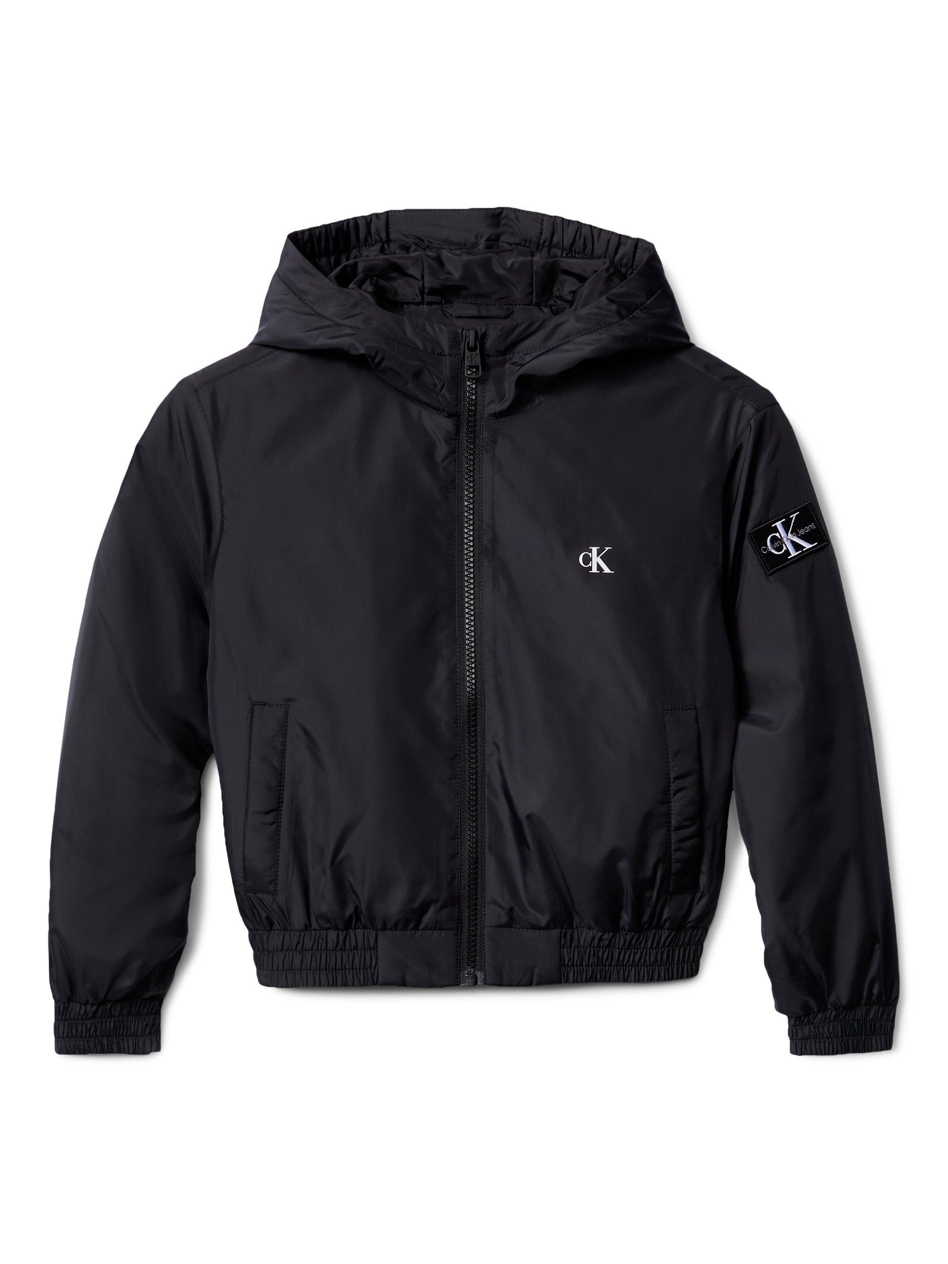Product image 6 of 6, which shows Calvin Klein Kids' Padded Harrington Jacket, Ck Black, 4 years