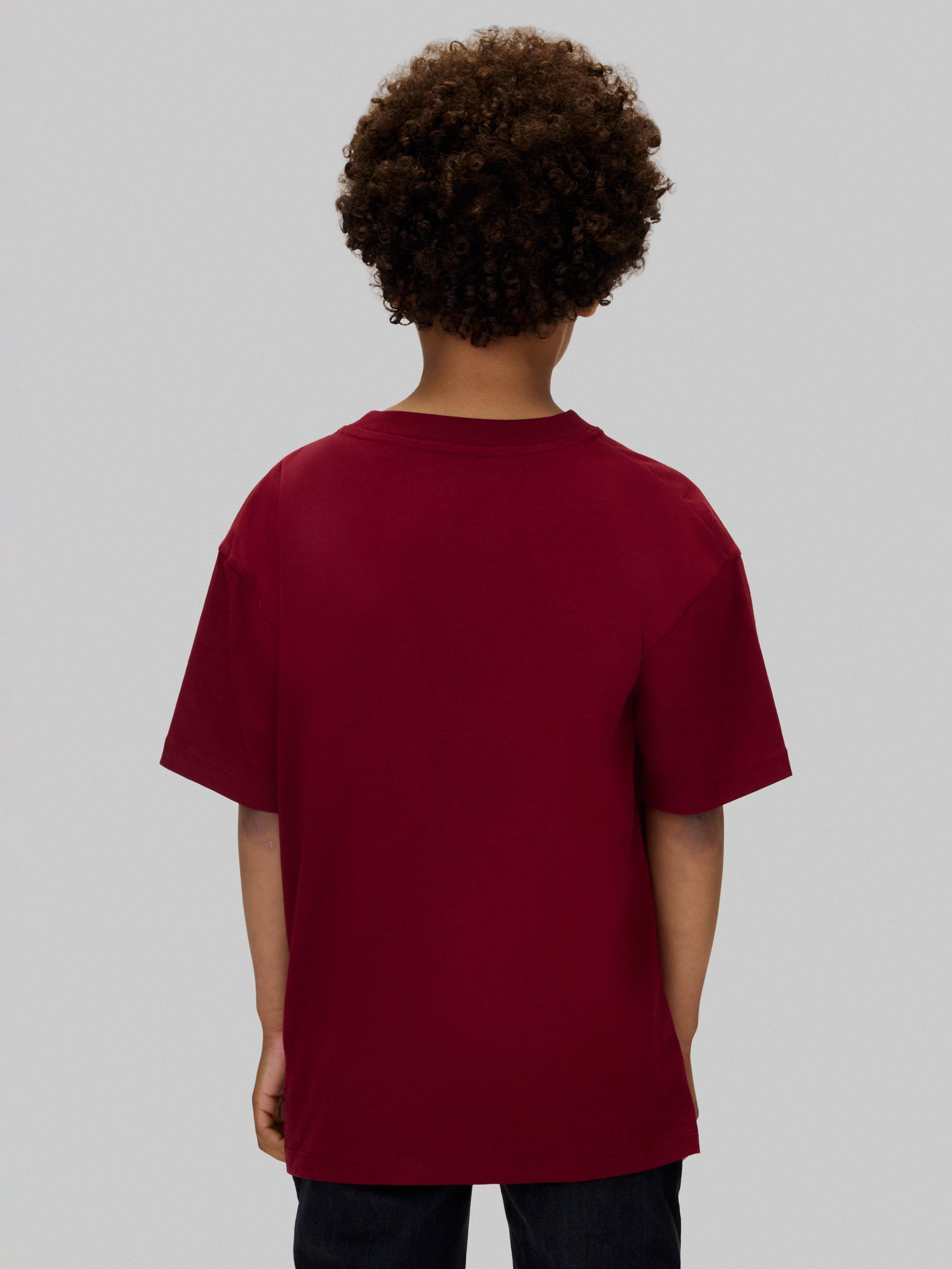Product image 2 of 5, which shows Calvin Klein Kids' Logo T-Shirt, Raspberry Chocolate, 12 years