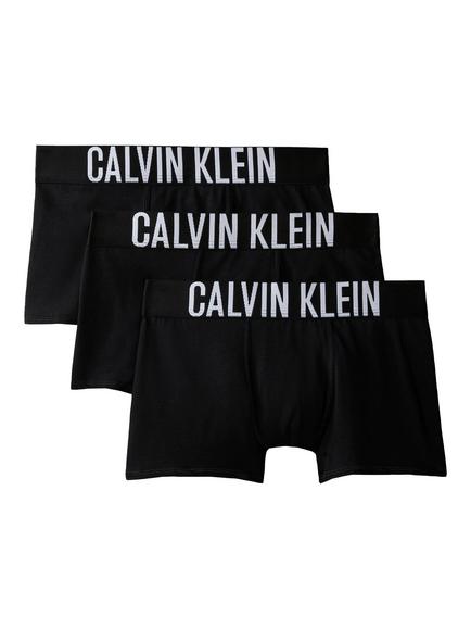 Calvin Klein Kids' Intense Power Trunks, Pack of 3, Black, Black