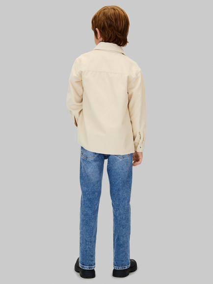 Calvin Klein Kids' Dad Washed Relaxed Fit Jeans, Washed Blue - view 2, Washed Blue