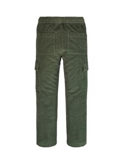 Calvin Klein Kids' Straight Corduroy Trousers, Thyme - view 2, Thyme