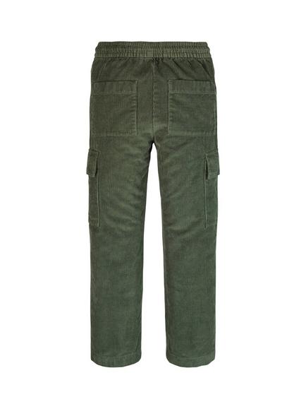 Calvin Klein Kids' Straight Corduroy Trousers, Thyme - view 2, Thyme