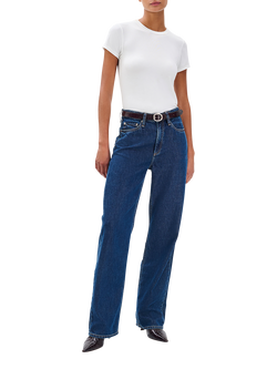 rag & bone Logan Mid Rise Jeans, Dark Blue, Dark Blue