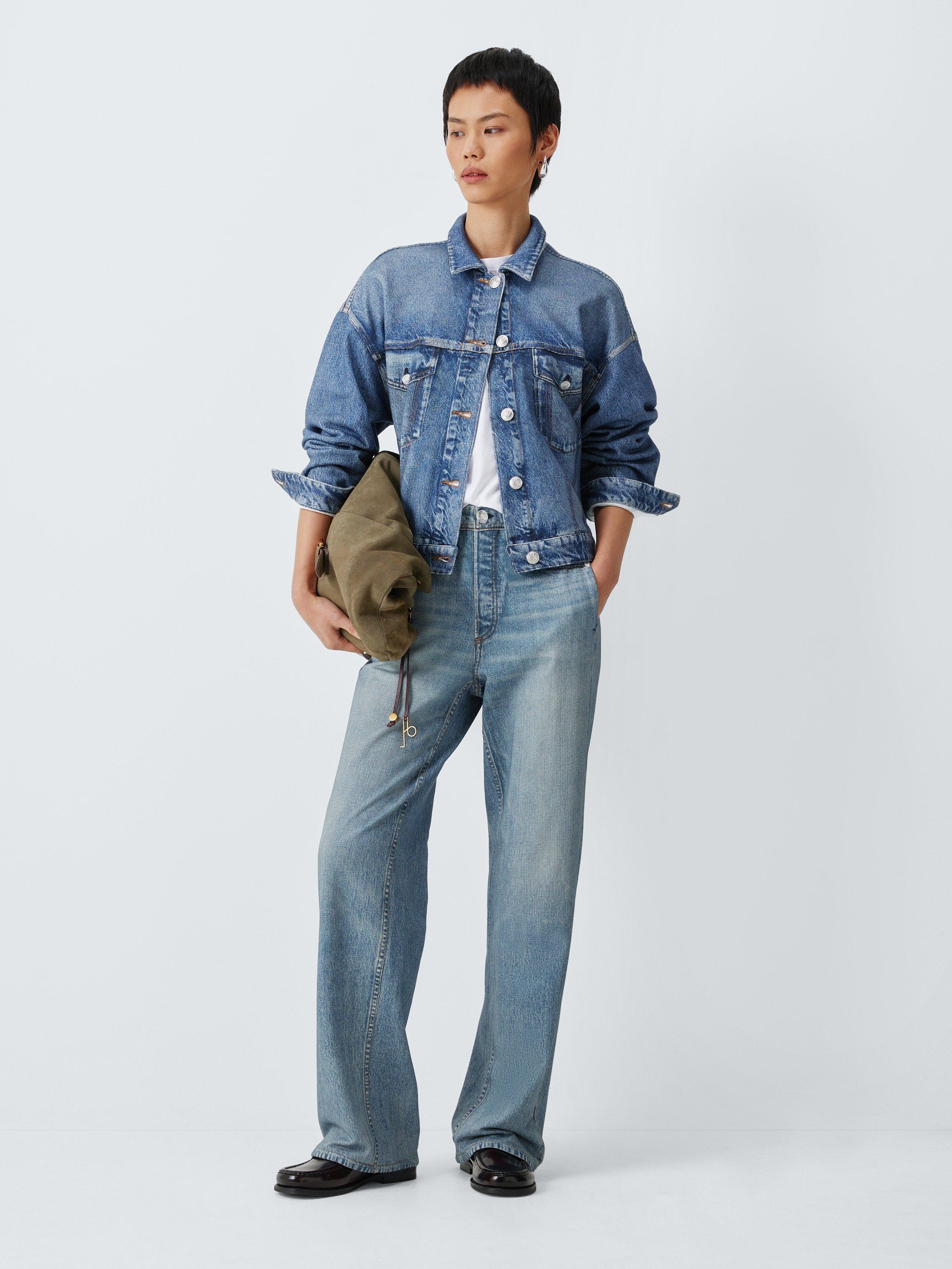 Product image 3 of 6, which shows rag & bone Miramar Mid Rise Wide Leg Jeans, Scarlet, XS