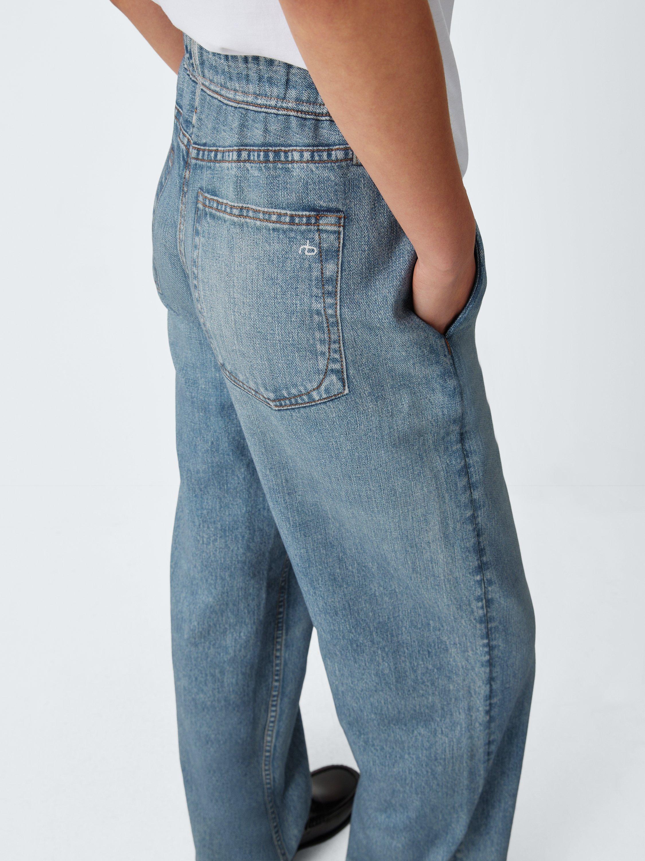 Product image 6 of 6, which shows rag & bone Miramar Mid Rise Wide Leg Jeans, Scarlet, XS