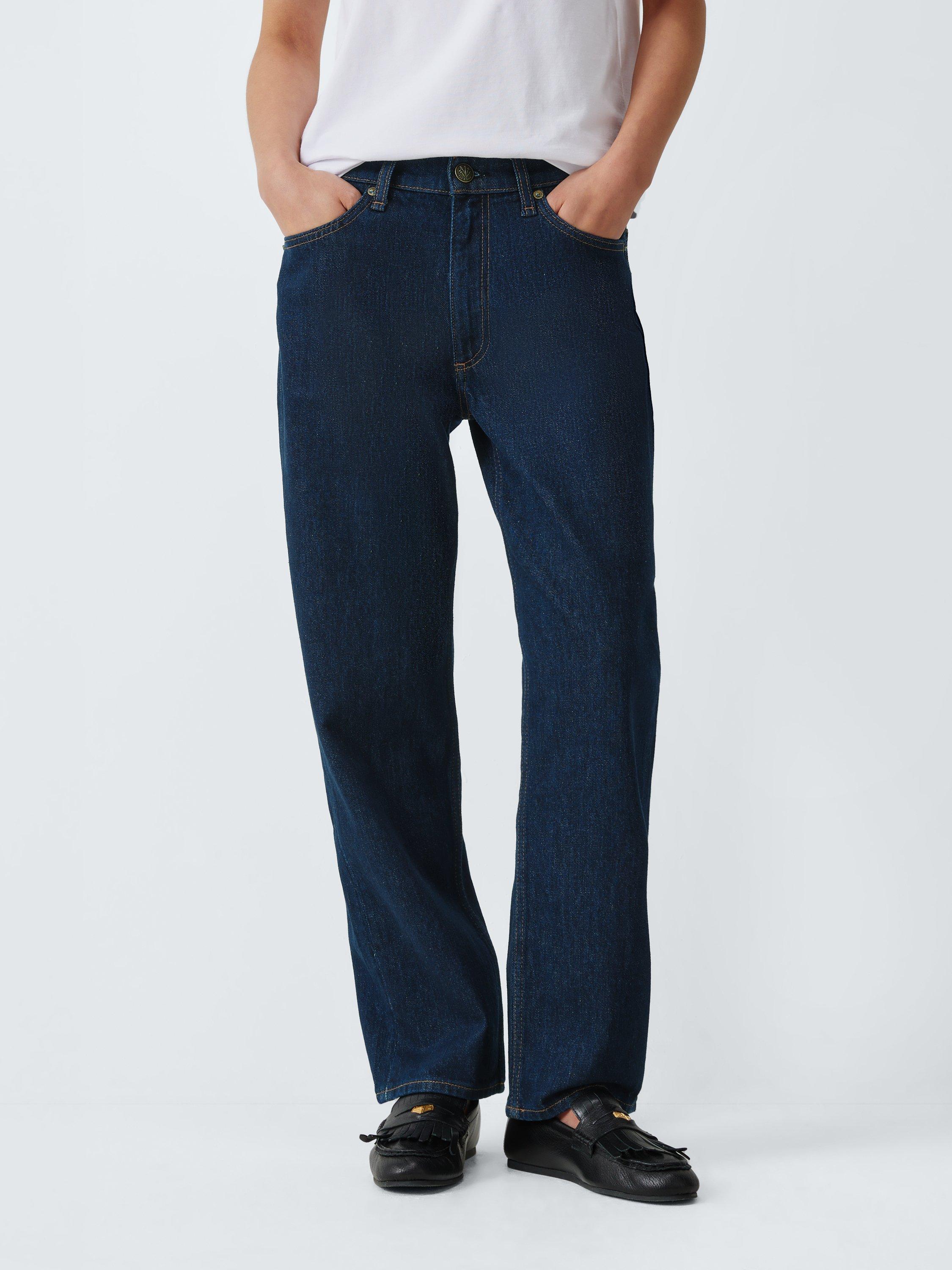 Product image 1 of 6, which shows rag & bone Harlow Mid Rise Ankle Jeans, Darkrinse, 25