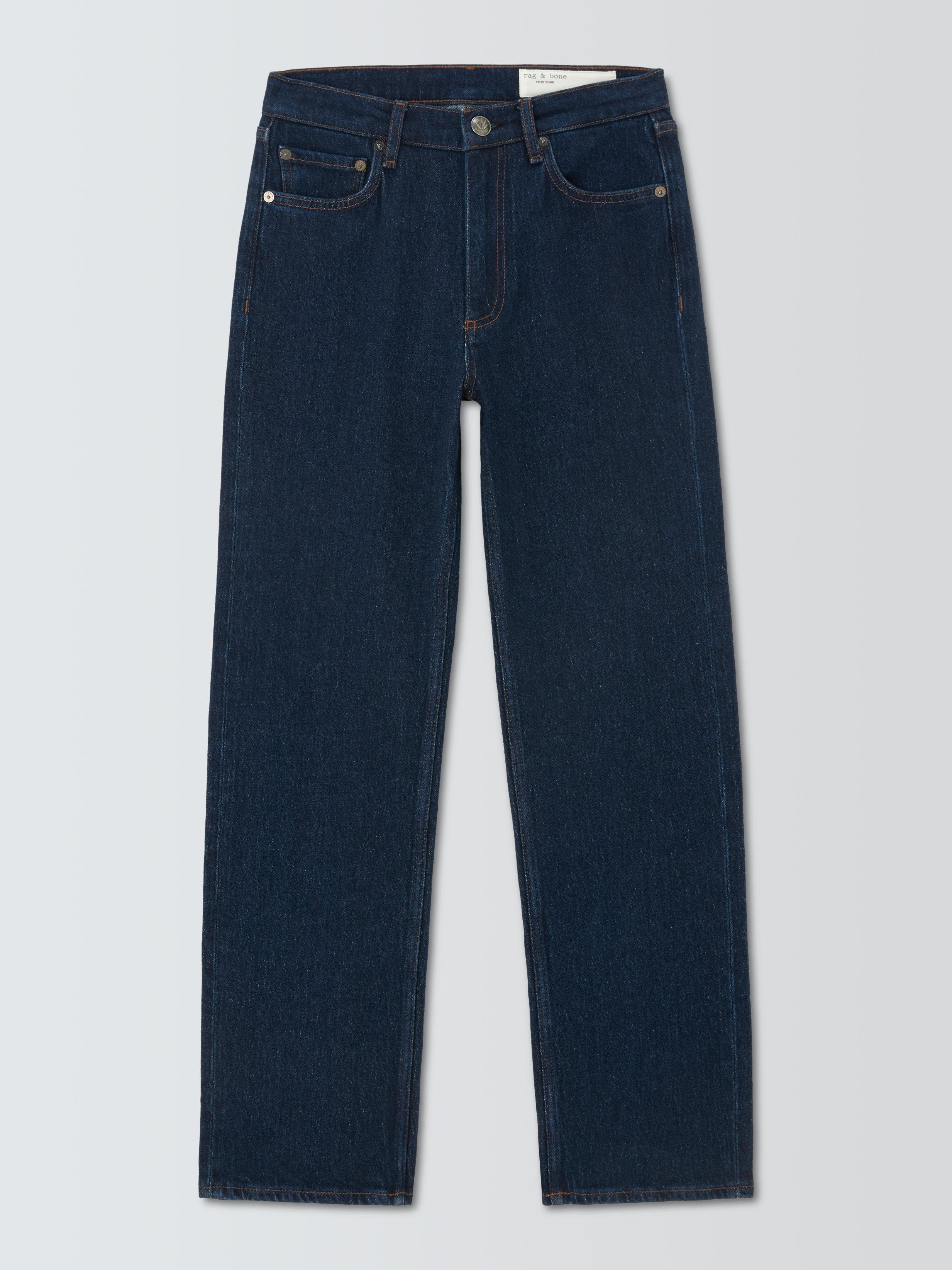 Product image 4 of 6, which shows rag & bone Harlow Mid Rise Ankle Jeans, Darkrinse, 25