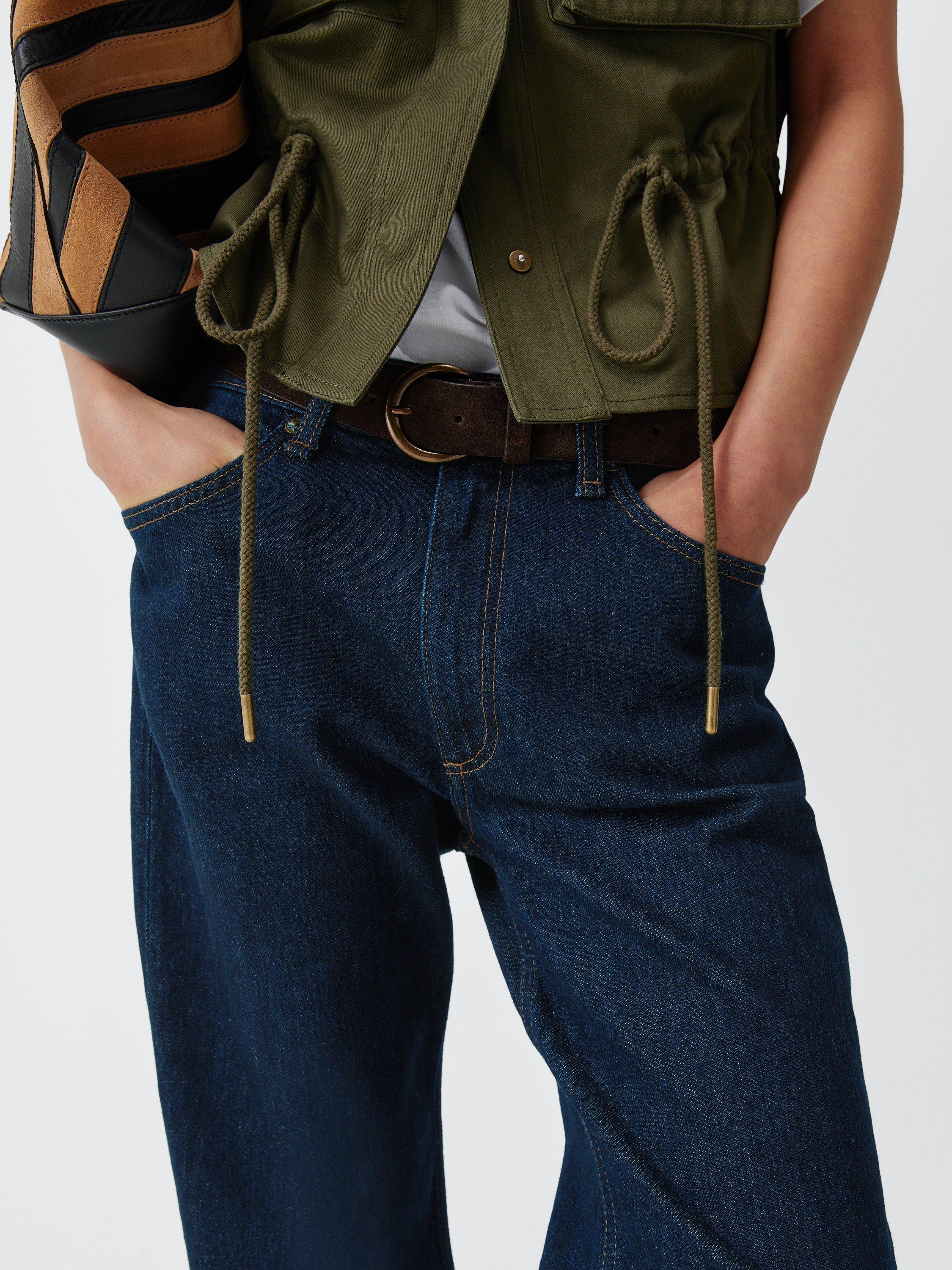 Product image 5 of 6, which shows rag & bone Harlow Mid Rise Ankle Jeans, Darkrinse, 25