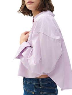 rag & bone Marin Cropped Shirt, Lilac - view 2, Lilac