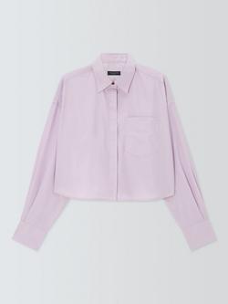 rag & bone Marin Cropped Shirt, Lilac, Lilac