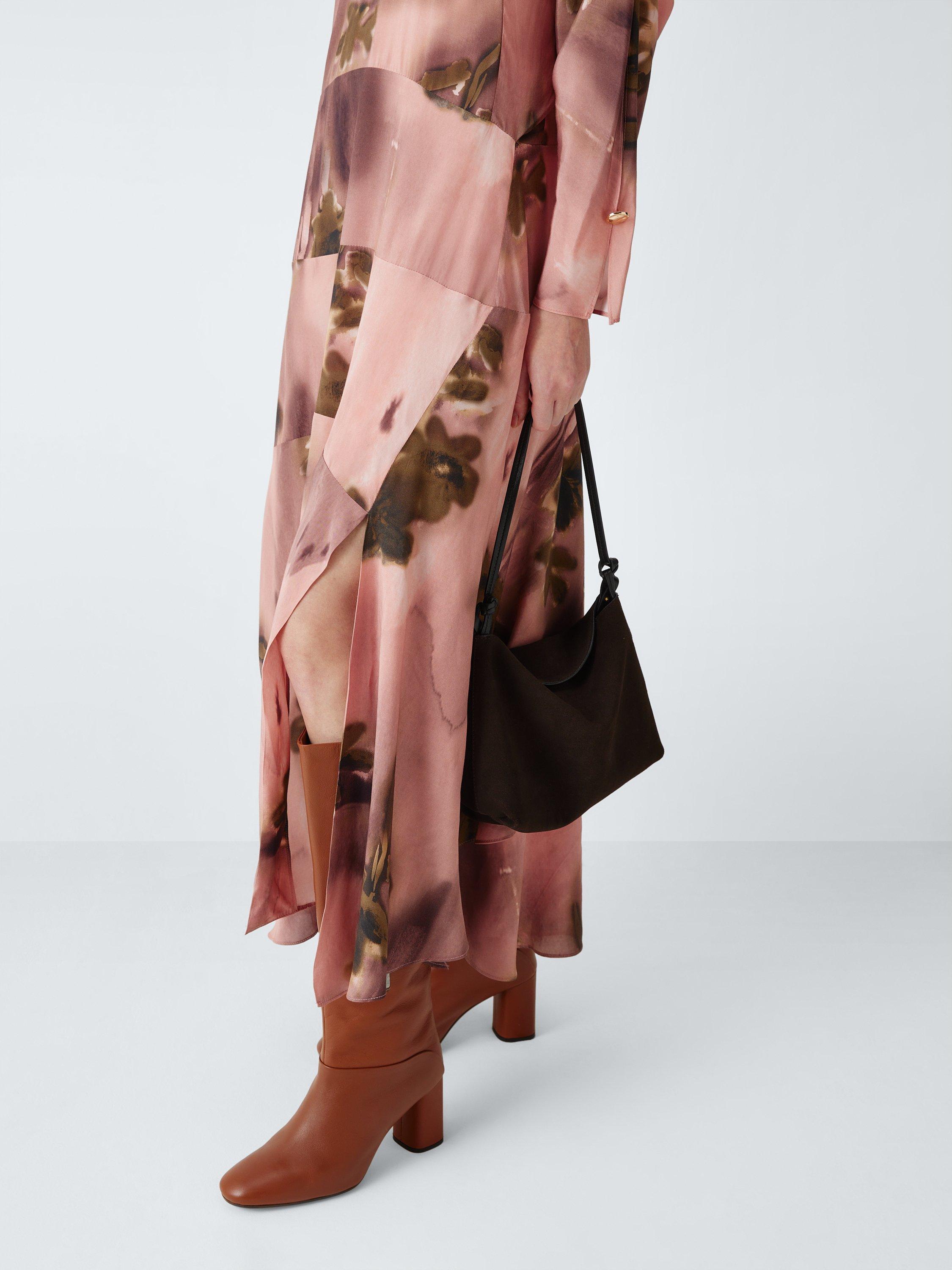 Product image 6 of 6, which shows John Lewis Panelled Floral Print Maxi Dress, Multi, 6