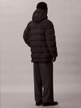 Calvin Klein Hooded Zip Front Puffer Coat
