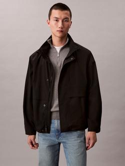 Calvin Klein Hooded Utility Jacket, Black