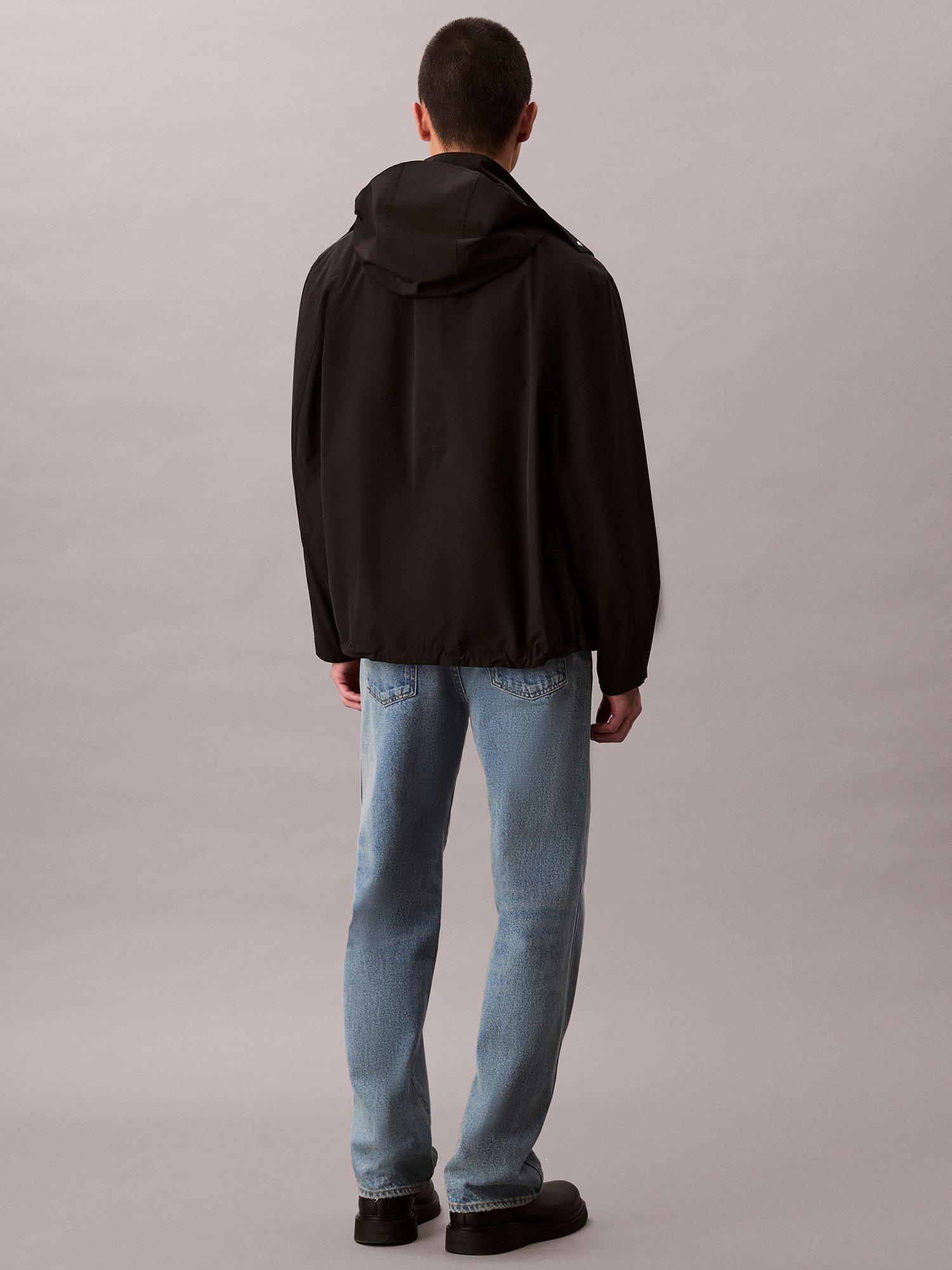 Product image 2 of 6, which shows Calvin Klein Hooded Utility Jacket, Black, XS