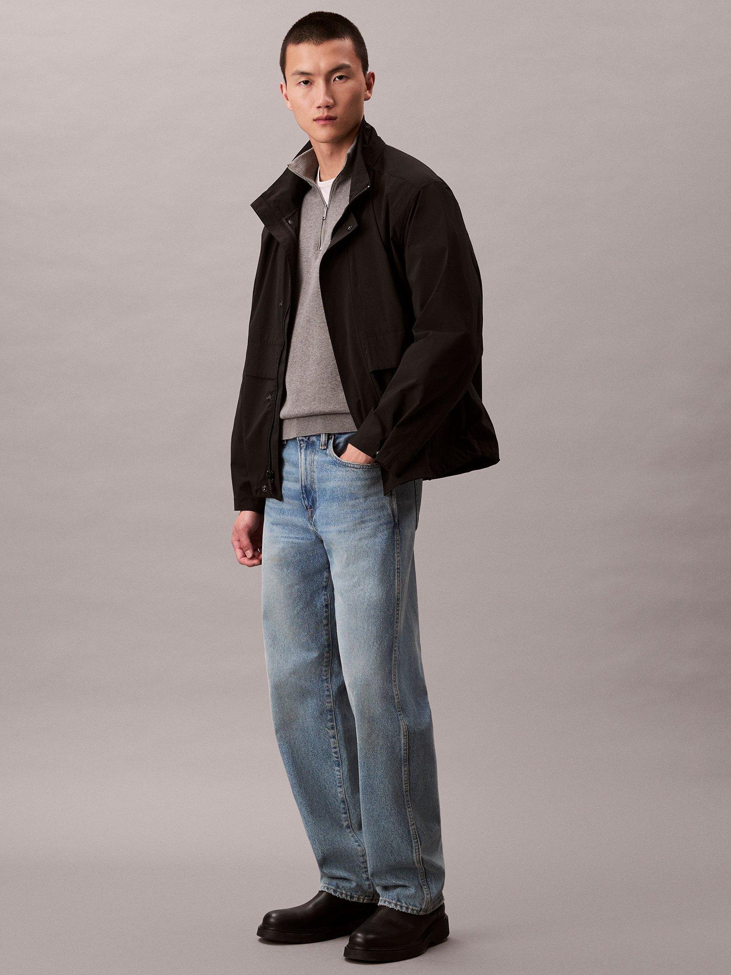 Product image 3 of 6, which shows Calvin Klein Hooded Utility Jacket, Black, XS