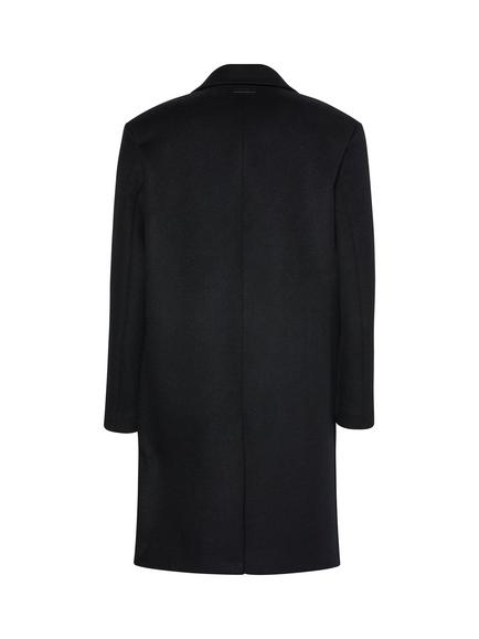 Calvin Klein Wool Blend Overcoat - view 2, Black