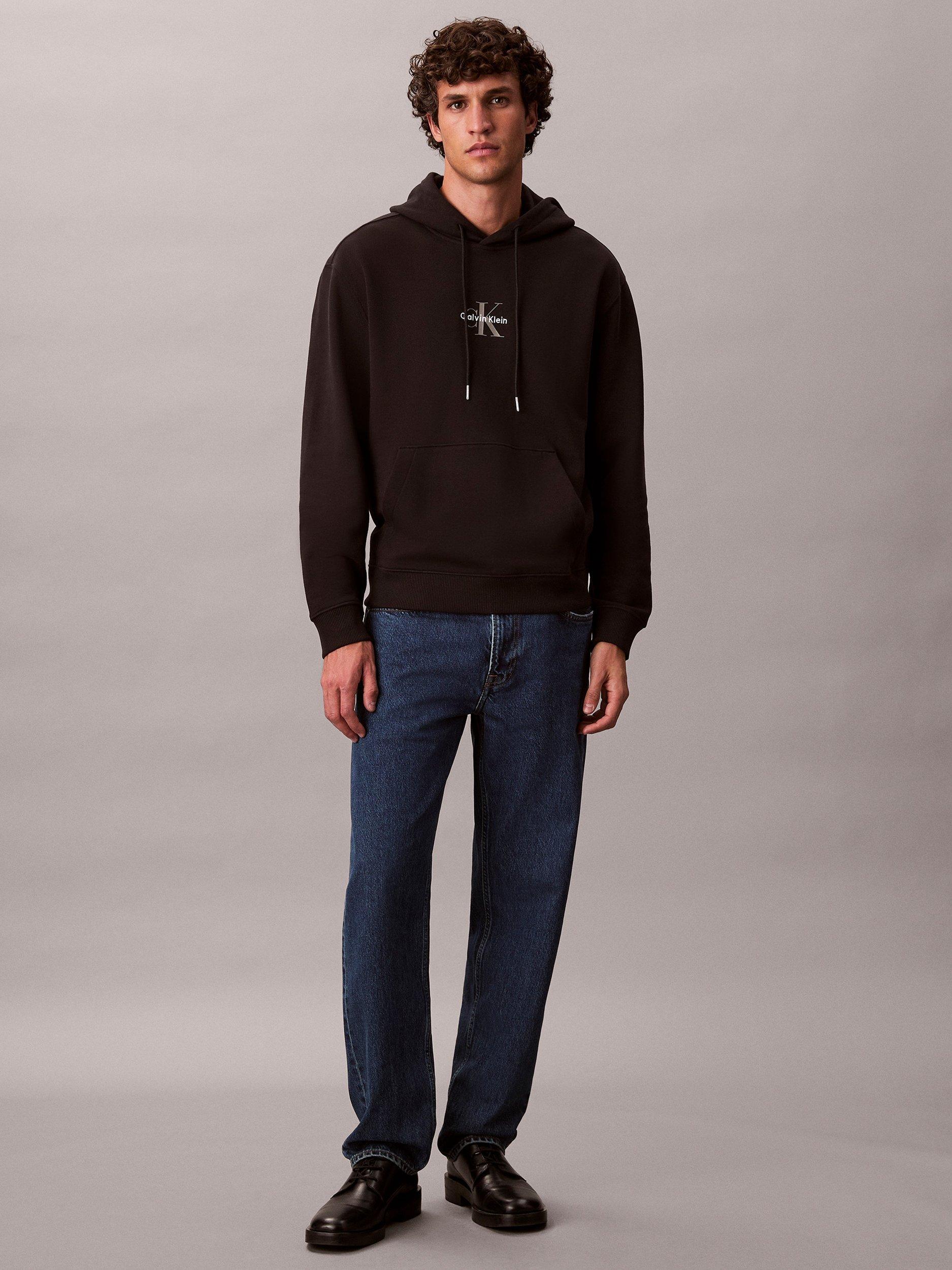 Product image 5 of 6, which shows Calvin Klein Terry Cotton Hoodie, Black, XS